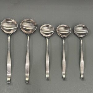 Gourmet Settings GS Balance Glossy 18C Stainless  2 Soup Spoons, 3 Teaspoons